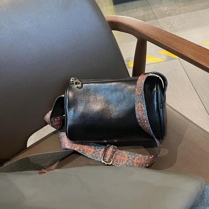 Genuine Leather Women Bag Vegetable Tanned Cow Leather Crossbody Bag Atmospheric Retro Bag