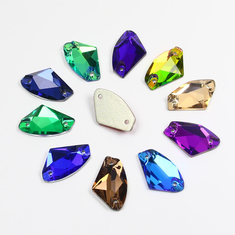 Cosmic Shaped Sew on Crystal Flatback Glass Rhinestones Bulk Loose Crystal Beads Garment DIY Sewable Accessories