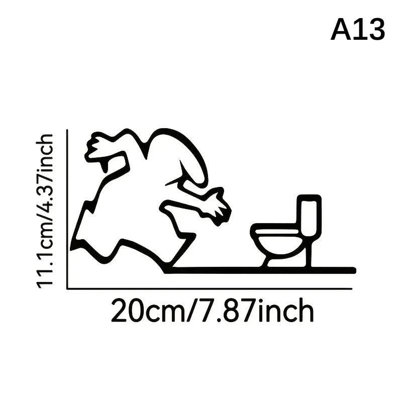 Minimalist Line Art Stickers Door Sticker Bedroom, Kitchen, Bathroom Sign Cartoon Character Design Home Decoration