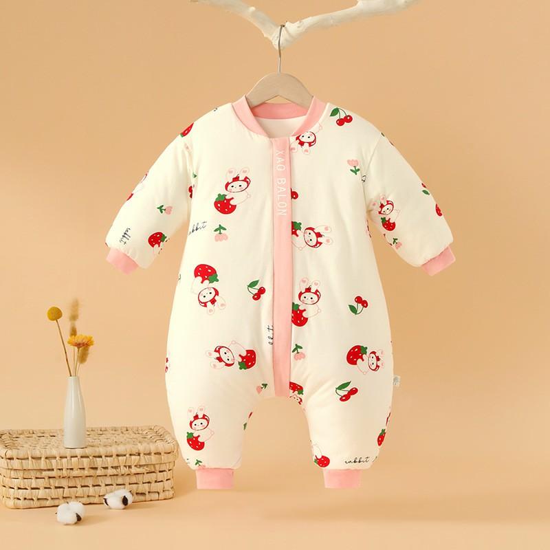 Thickened Cotton Baby Sleep Sack With Zipper Leg Separation Toddlers 1-3 Years A-Class Safety Winter Fall