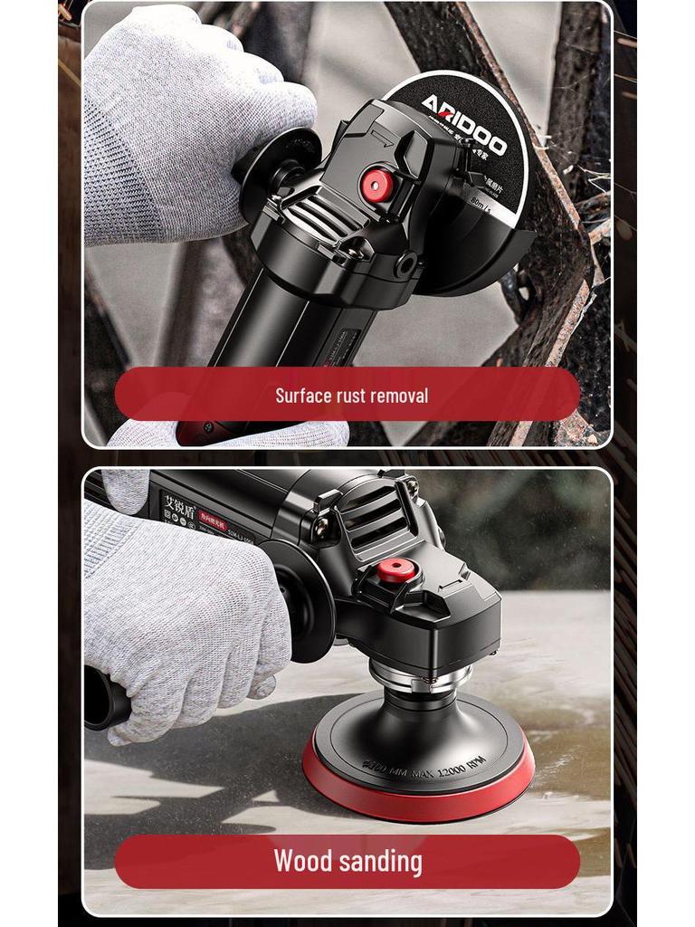 Многофункциональная угловая шлифмашина: Маленький бытовой полировальный и режущий инструмент