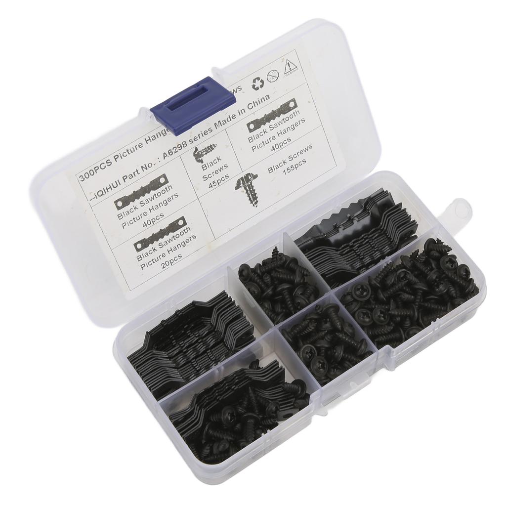 100Pcs Sawtooth Picture Hangers Rust Resistant Stable Durable Seamless Sawtooh Frame Hanging Hooks