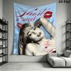 Sabrina Carpenter Rhythm Wall Hanging Printed Fabric Blanket Decorative Tapestries for Bedroom Living Room Home Decor