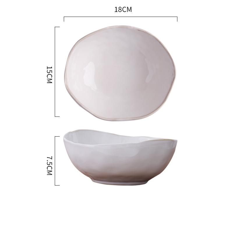 Керамическая тарелка, столовая посуда в форме миски для супа, тарелки для пасты, стейков, бытовые блюда для суши, салатницы, закуски, десерты, противни для выпечки