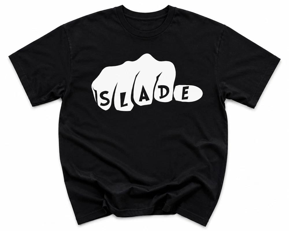 SLADE 70s Glam Rock Band Unisexs TShirt Free UK Delivery Black Wave Punk Tee UK