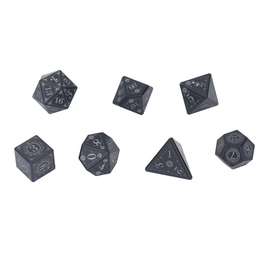 Набор из 7 светящихся игральных костей с зарядным устройством USB перезаряжаемые электронные светодиодные многогранные игральные кости с теплым светом