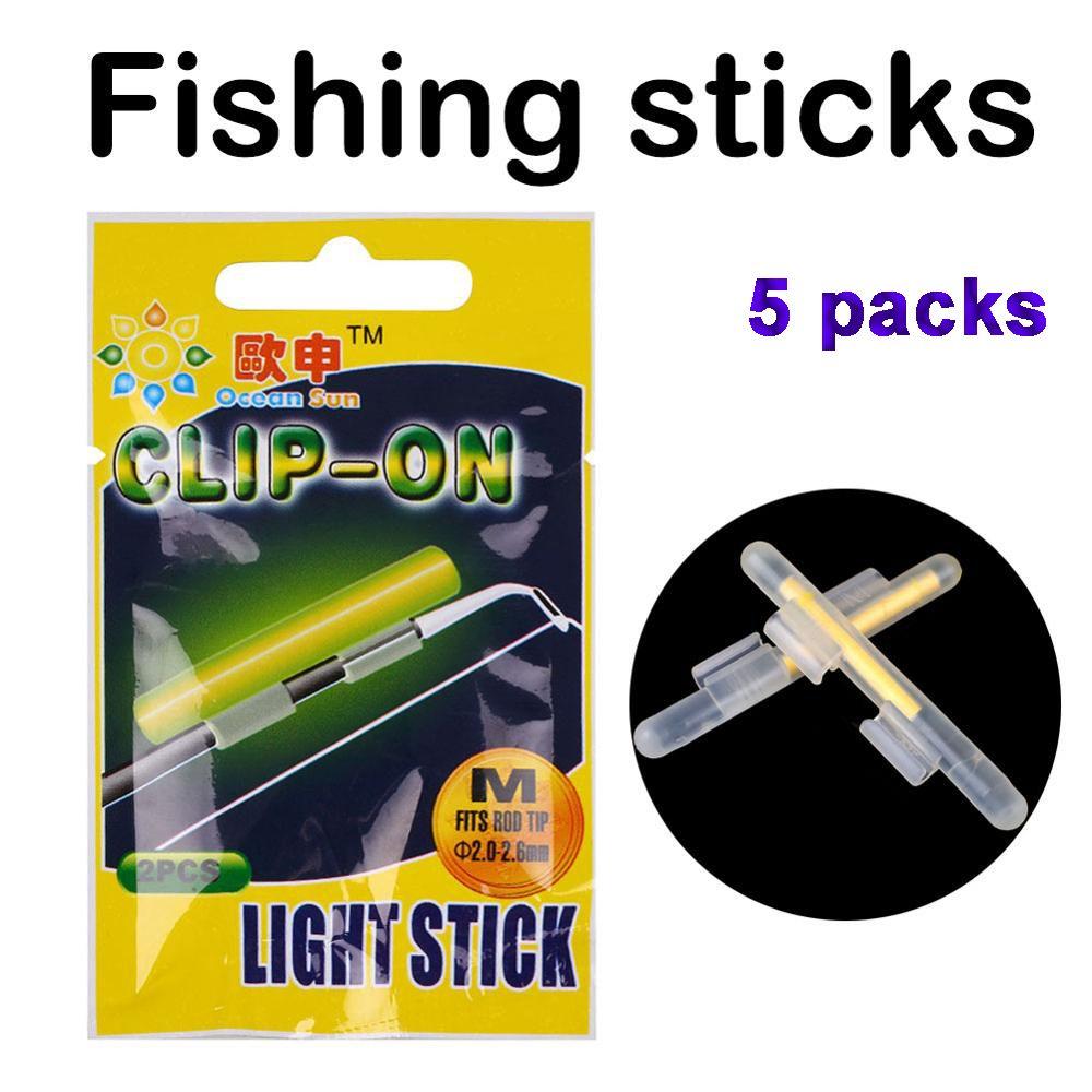 Clip On Fishing Rod Luminous Tackle Night Fishing Glow Stick Fishing Float Lightstick Light Sticks