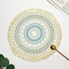 Romantic Bohemian Placemats Round Coaster Cotton Pad Heat Insulation Mat  Wedding Table Decor