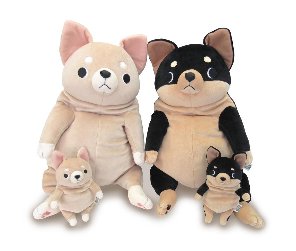 Morisaka Global Mochi Chiwawa большая черная 22 x 22 x 30 см плюшевая игрушка чихуахуа лечебная мягкая на ощупь милая серия животных Mochi MOCI-0350B