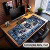 Wolf Theme Custom Mouse Pad Personalized With Name Text Customized Desk Mat For Office Home Decor