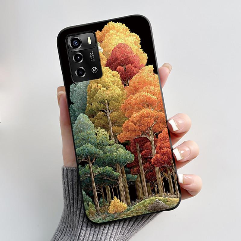 Чехол для ZTE Blade V40 Vita 8045/A72 4G Чехол Роскошный Дракон Милый Крутой Мальчики Девочки Черный Матовый Мягкий ТПУ Силиконовый Чехол Задняя Крышка