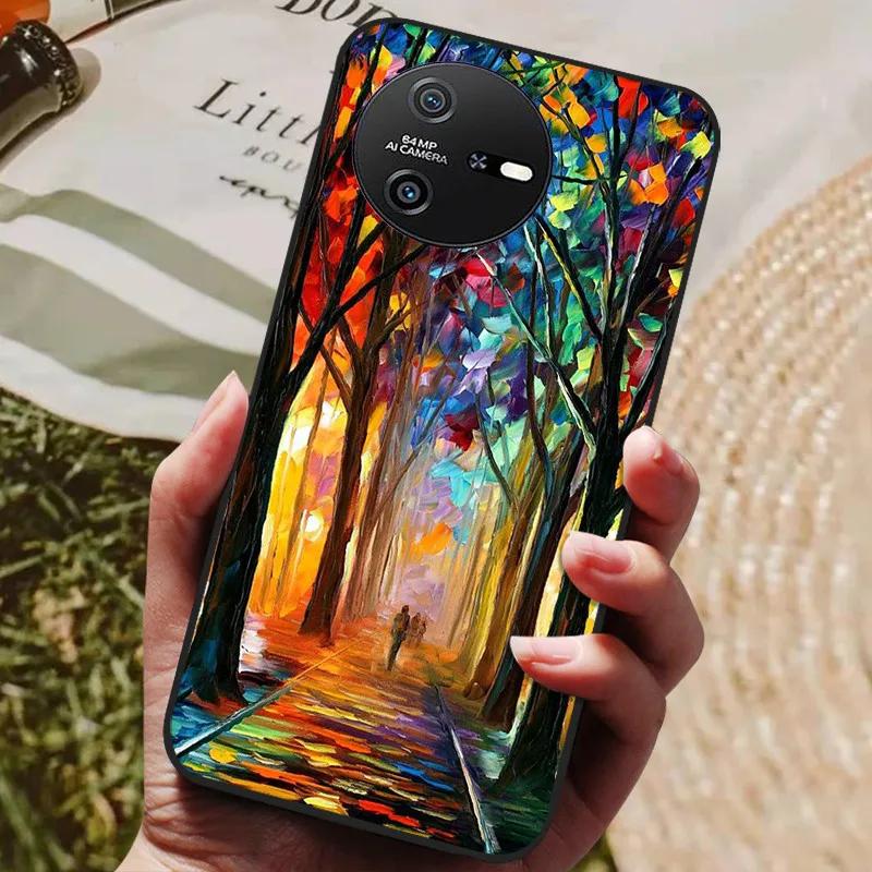Чехол для Blackview Oscal Tiger 12, крутой силиконовый TPU с рисунком, мягкая крышка для чехлов OSCAL TIGER 12, черный защитный корпус для телефона