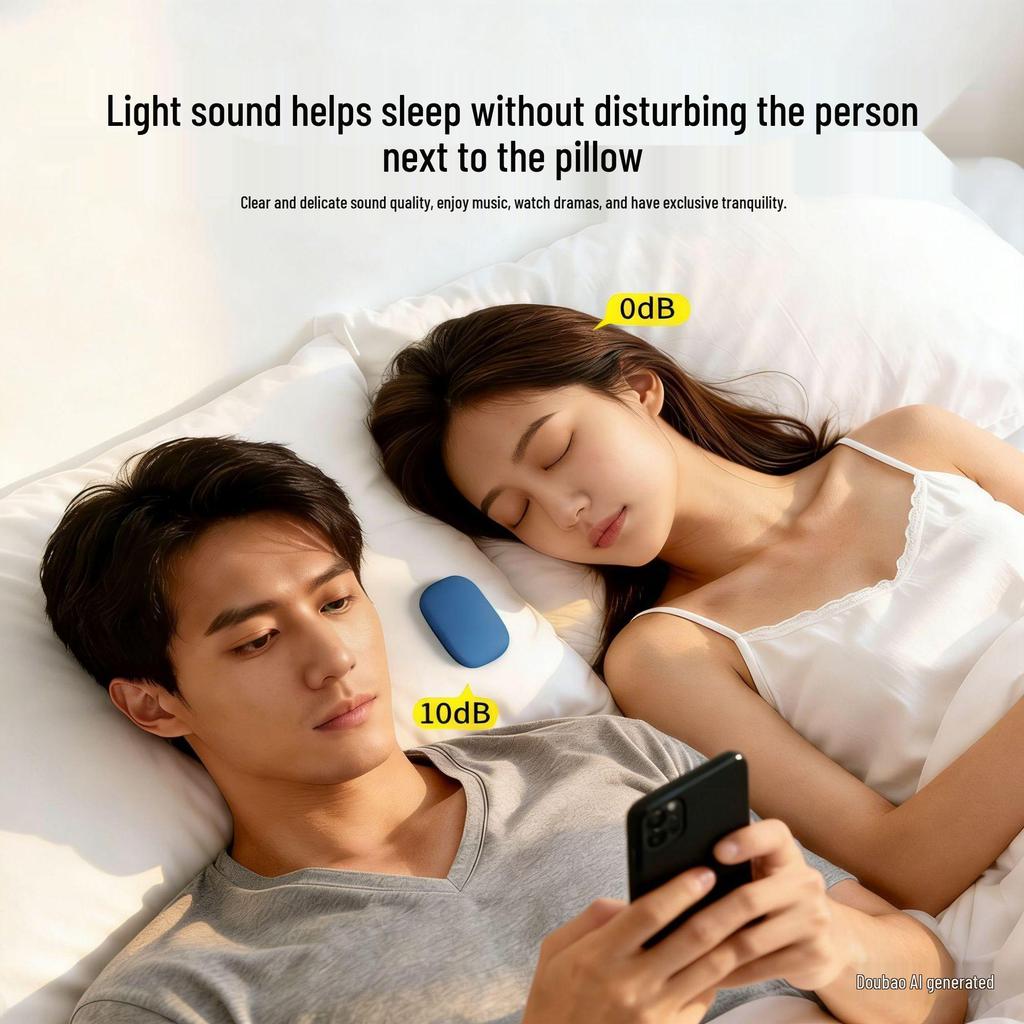 Bluetooth-колонки для сна с костной проводимостью - Белый шум и музыкальное устройство под подушку