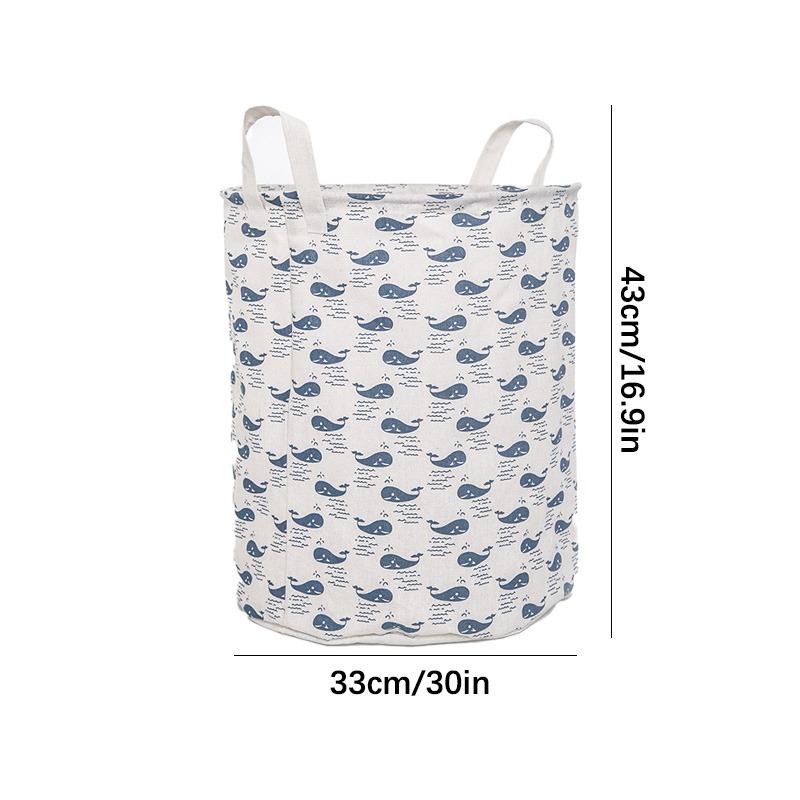 Laundry Basket Washing Dirty Clothes Folding Hamper Bag Storage Bin Handle Large