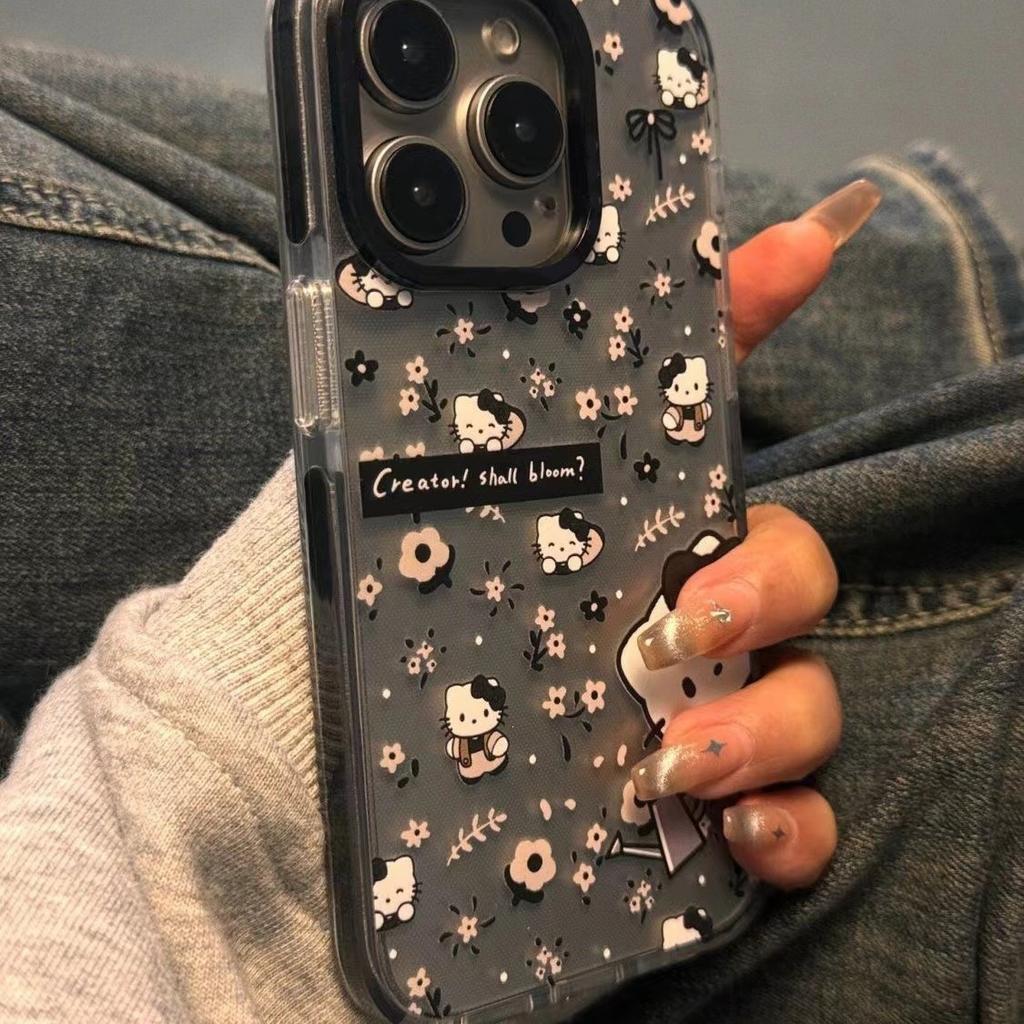 Поливаем цветы Хелло Китти чехол для iPhone 15 для Apple 14Promax мягкий чехол 13 милый 12 противоударный 11/7