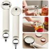 Jar Opener Lid Opener Stainless Steel Bottle Opener Ergonomic Handle High Strength No Deformation Easy Opening Labor-saving Beer Lid Opener