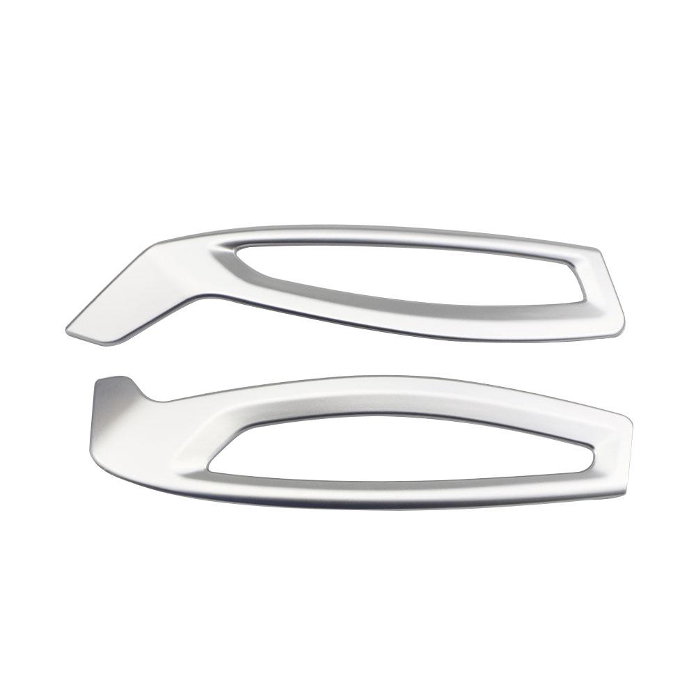2 шт. хромированная передняя крышка автомобиля для кондиционирования воздуха, декоративная наклейка, накладка для Toyota CHR 2016-2022 LHD