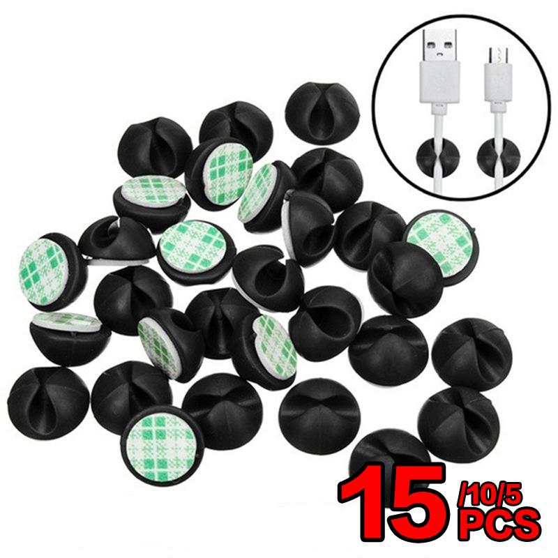 5/10/15 шт., зажимы для кабеля, органайзер для намотки кабеля, настольный органайзер для хранения проводов, зарядное устройство, держатель шнура для автомобиля, зарядка через USB-порт, планшет