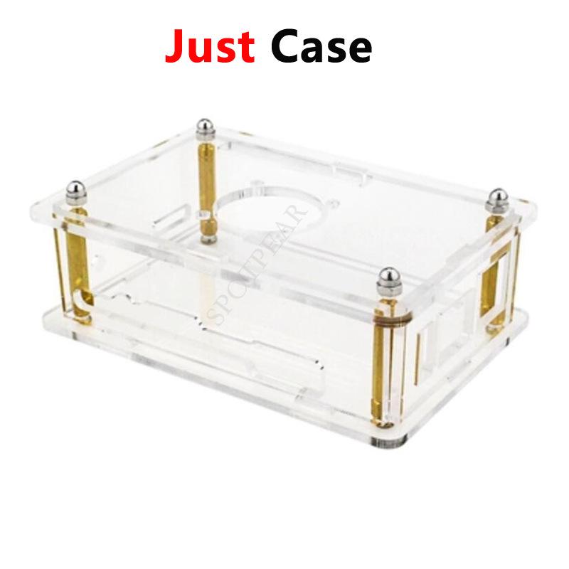 Универсальный прозрачный акриловый корпус для Orangepi 5/5B с совместимостью с охлаждающим вентилятором и радиатором