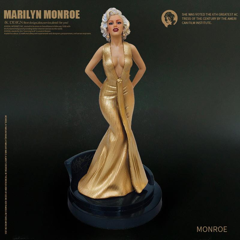 Monroe 1/4 Scale Statue Pvc Cartoon Figure Cake Decoration Model