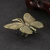 Vintage Brass Butterfly Ornaments Metal Insect Tea Ceremony Tea Pet Crafts Home Decoration Butterfly Statue Ornaments Wholesale