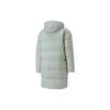 Puma Classics Long Down Hooded Mid-Length Warm Down Jacket Men Outerwear Grey-Green 599309-49