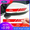 Car Sticker Hot For Ford New Car Sticker Non Fading Strips Rear View Mirror For Ford Focus 2 3 MK2 MK3 MK4 Kuga Fiesta Ecosport