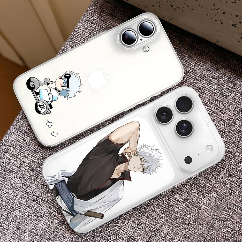Чехол для телефона Аниме G-Gintama Для Samsung A57 A07 A36 A26 A56 A16 A06 A55 A35 A25 A15 A05 A54 A34 A24 A14 A13 A53 Прозрачная задняя крышка