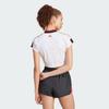 Adidas Tiro Cut 3-Stripes Crop Jersey V-Neck Short Sleeve T-Shirt Women Tops White IW6800