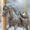 Horse Pendant Necklace Minimalist Style Jewelry Christmas Horse Ornaments Acrylic Hanging Pendants Car Mirror Charms Home Decor