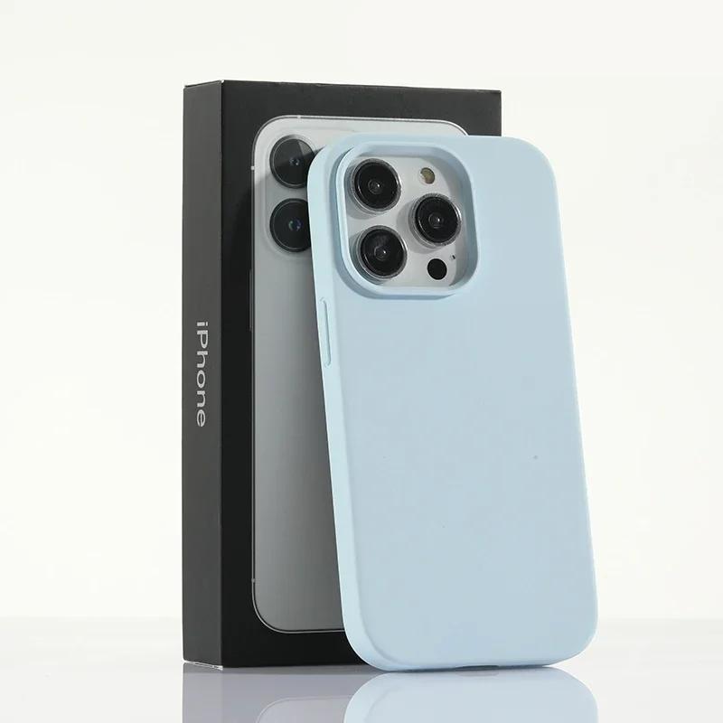 Luxury Liquid Silicone Case for Apple iPhone 16 15 Pro Max Candy Color Full Protective Cover for iPhone 14 13 12 11  Pro Max XR X XSMax