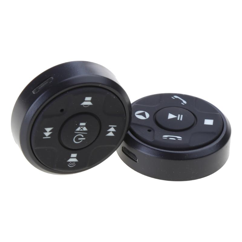 Удобный беспроводной контроллер на рулевом колесе с 10 кнопками. Простой пульт дистанционного управления. Компактный и отзывчивый для автомобильных плееров.