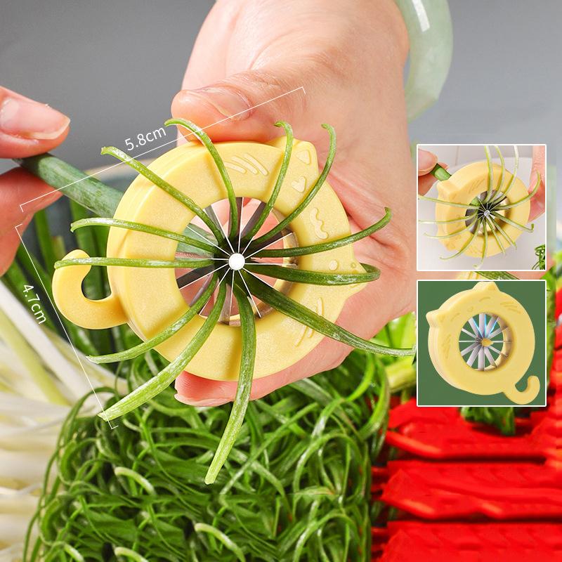 Green Onion Easy Slicer Shredder Plum Blossom Cut Green Onion Wire Drawing Superfine Vegetable Shredder Kitchens Accessories