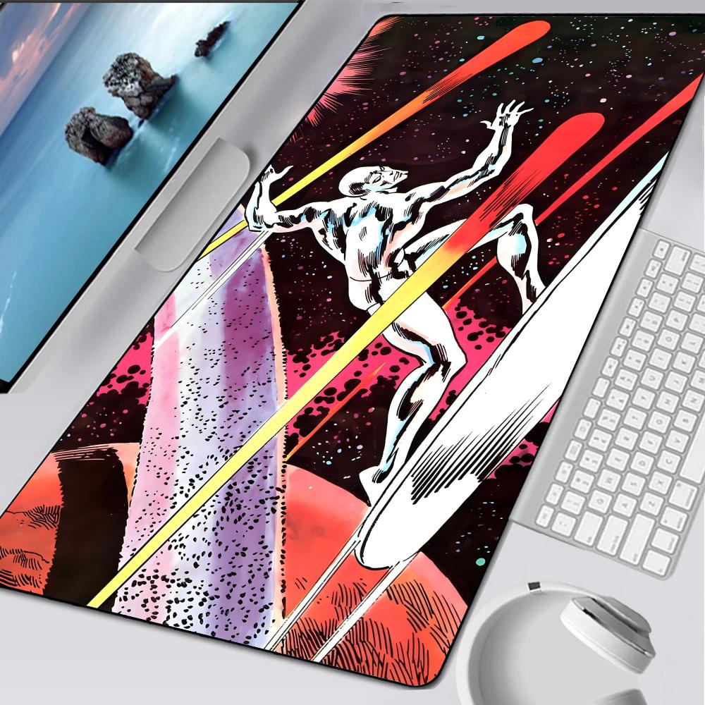 Silver Surfer Mouse Pad Rubber Mat Laptop Xxl Mousepad Notebook Gamer Computer Table Gaming Accessories