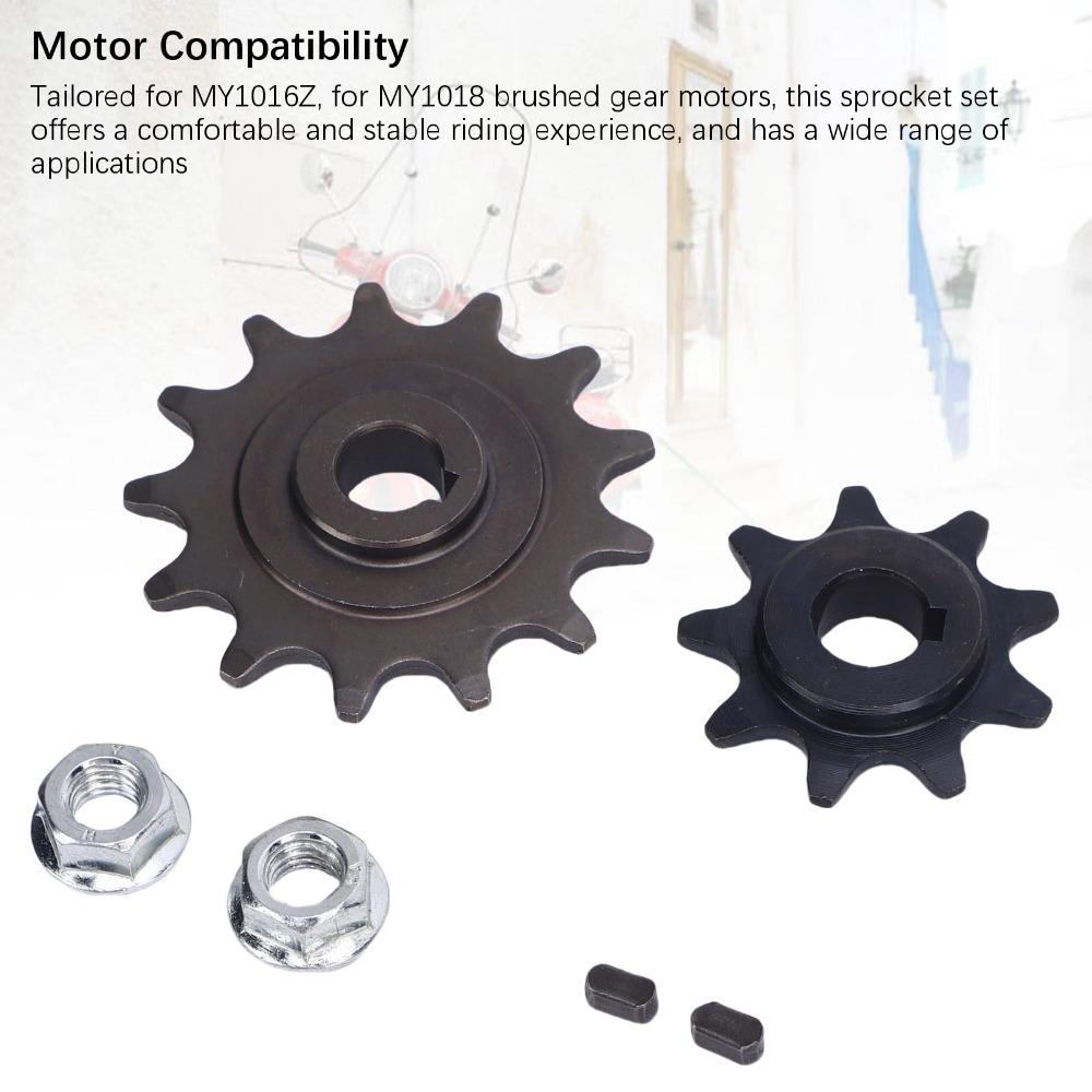 13 Tooth Chain Sprocket Set 420 Gear Motor Sprocket Kit for MY1016Z/MY1018
