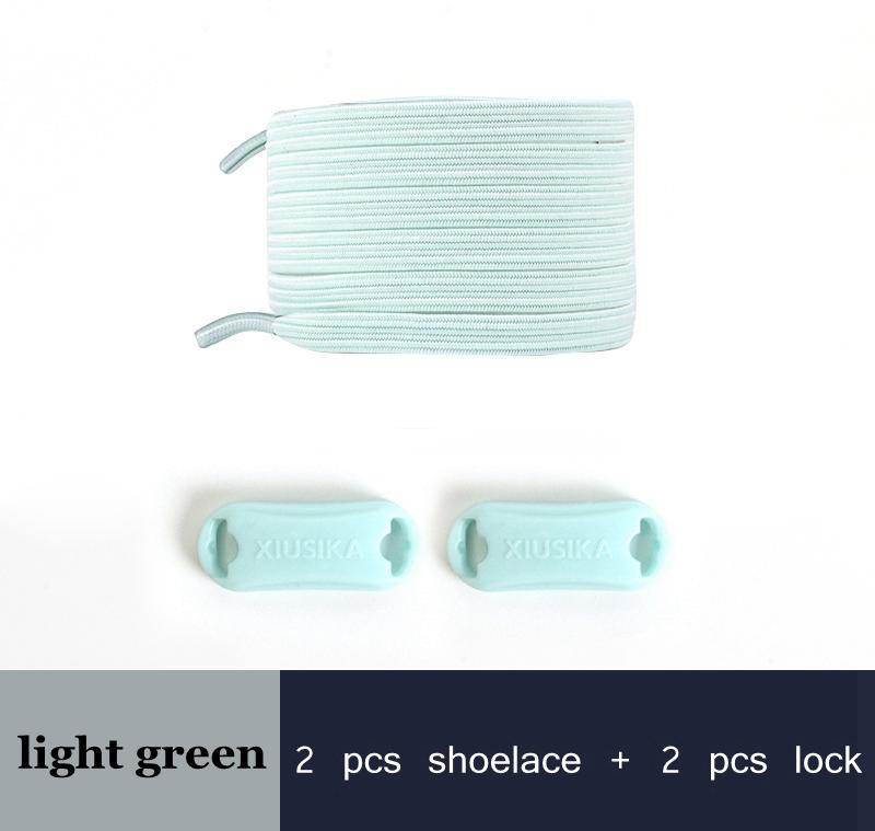 1 пара эластичных шнурков без завязывания для кроссовок, плоские шнурки без завязывания, шнурки с фиксатором для детей и взрослых