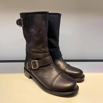 Нишевые ботинки HOWUS ботинки Мартин женские новые ботфорты до колена рыцарские ботинки средней и высокой моды