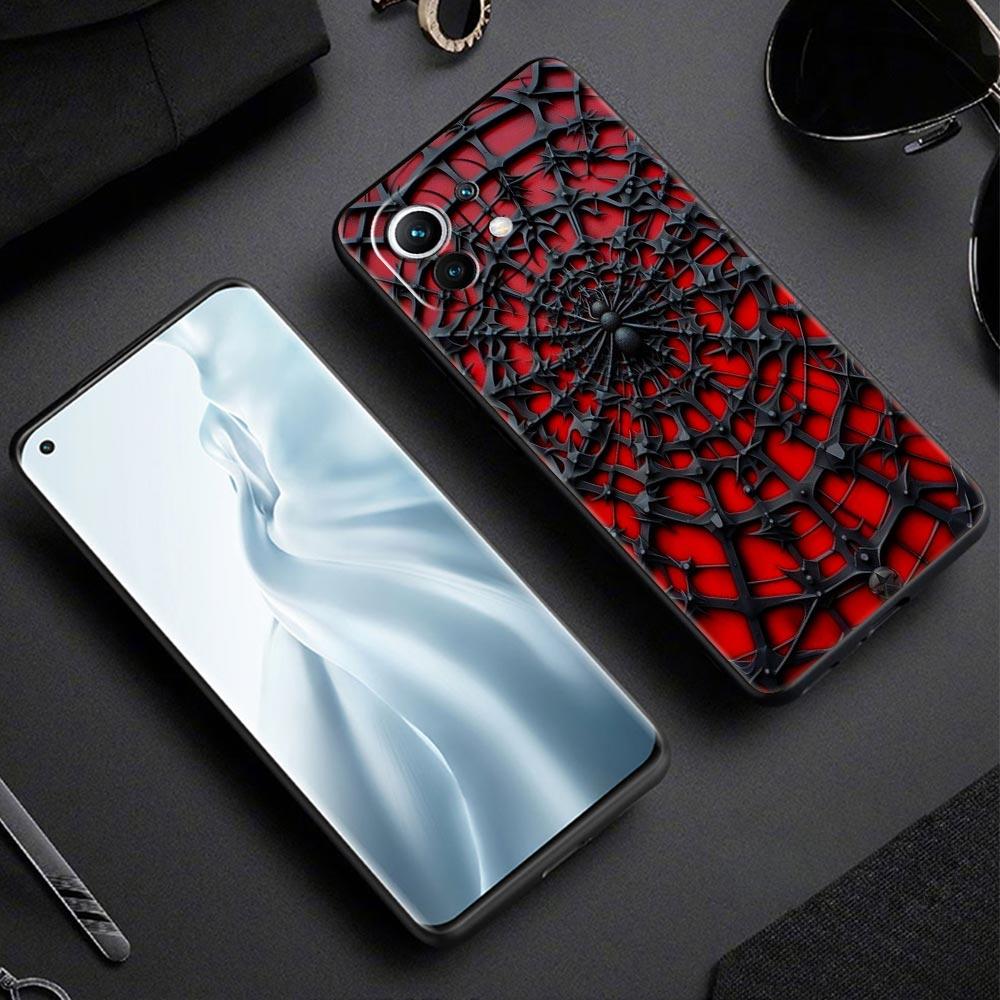 Чехол-накладка 'Паутина' для Xiaomi Mi 17 Pro Max 15 14 13 12 11 Ultra 15T 14T 13T 12T 11T Pro Lite Мягкий ТПУ Корпус Fundas Сумка