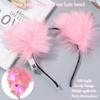 Plush Furry With LED Light Cosplay Headwear Fancy Dress Hairband Cat Ear Headband Hair Accessories