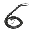 Braided Leather Bullwhip Fetish Spanking Impact Play Riding Whip Whips