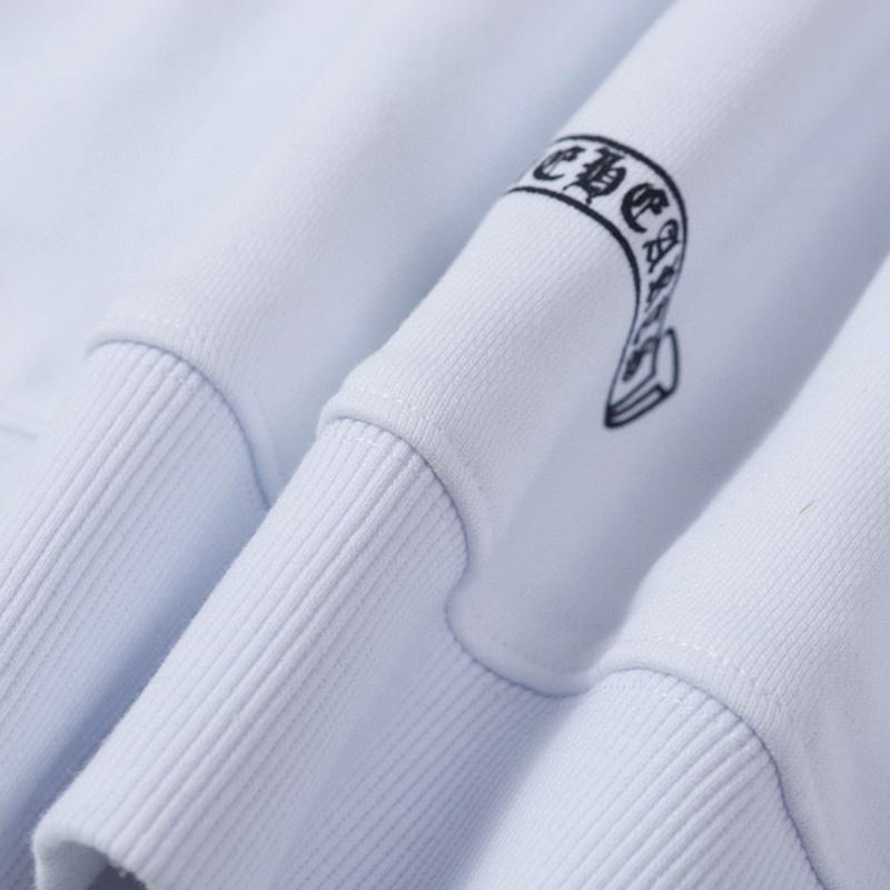 833 CHROME HEARTS Осень-Зима 2026 Новый Большой Размер Классический Стиль Логотип Молния Худи Толстовка, Подходит для Ношения Парами