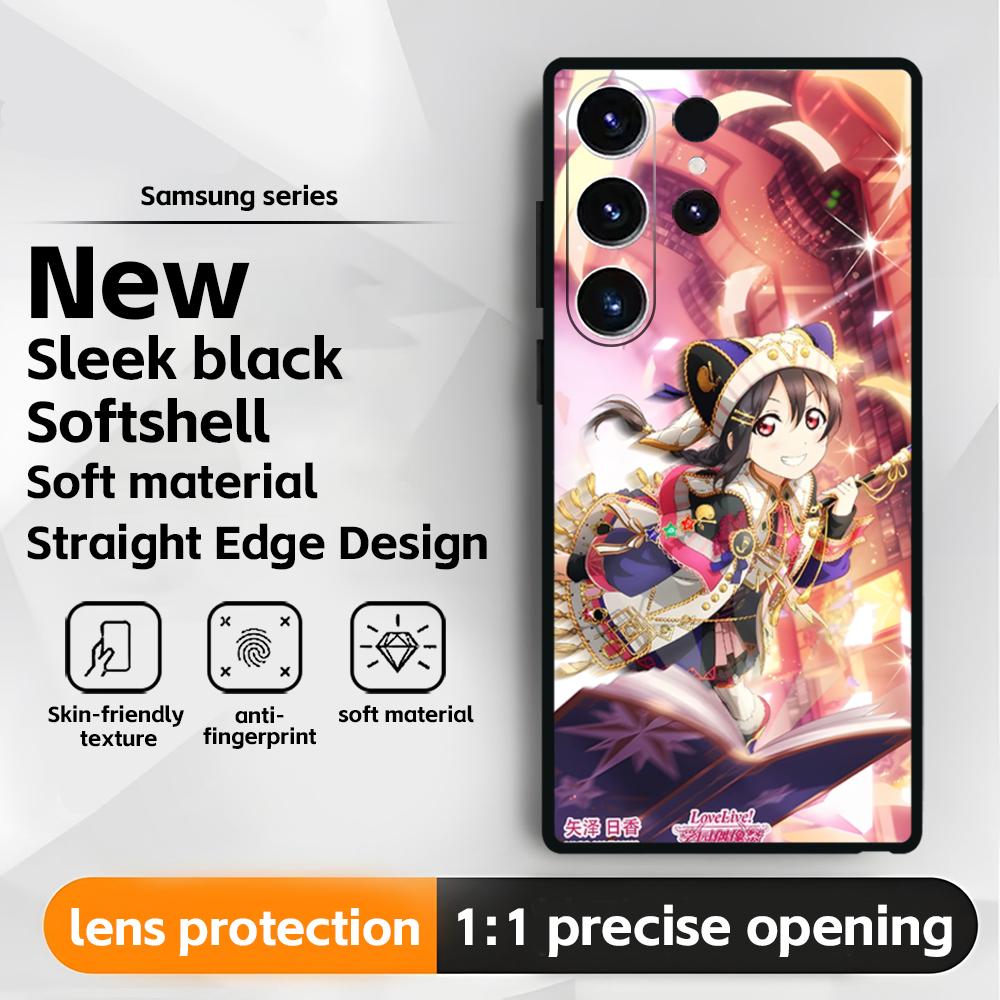 Love Live! School Idol Project Phone Case For Samsung Galaxy S25 S24 S23 S22 S21 S20 Plus Ultra Note20 Soft Black