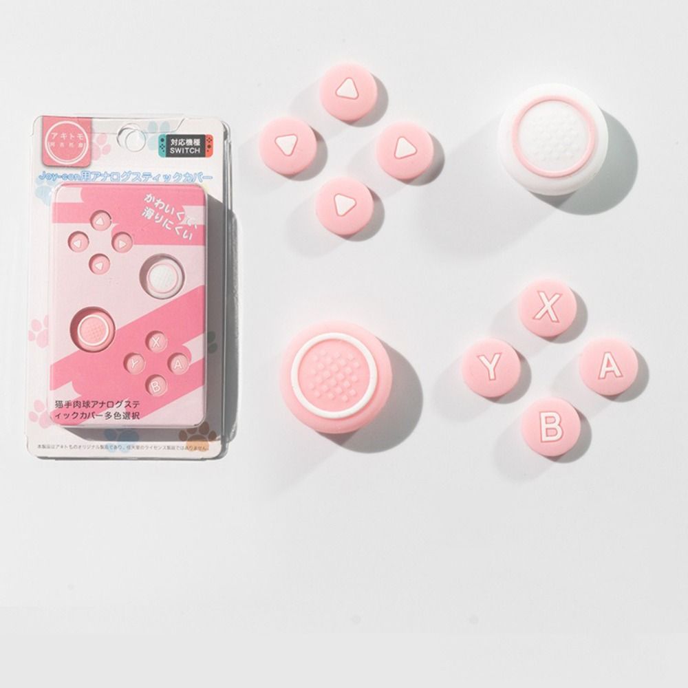 Soft D-pad Cross Button Colourful Thumb Stick Grip Cover Protector for Switch Oled NS Joy-con