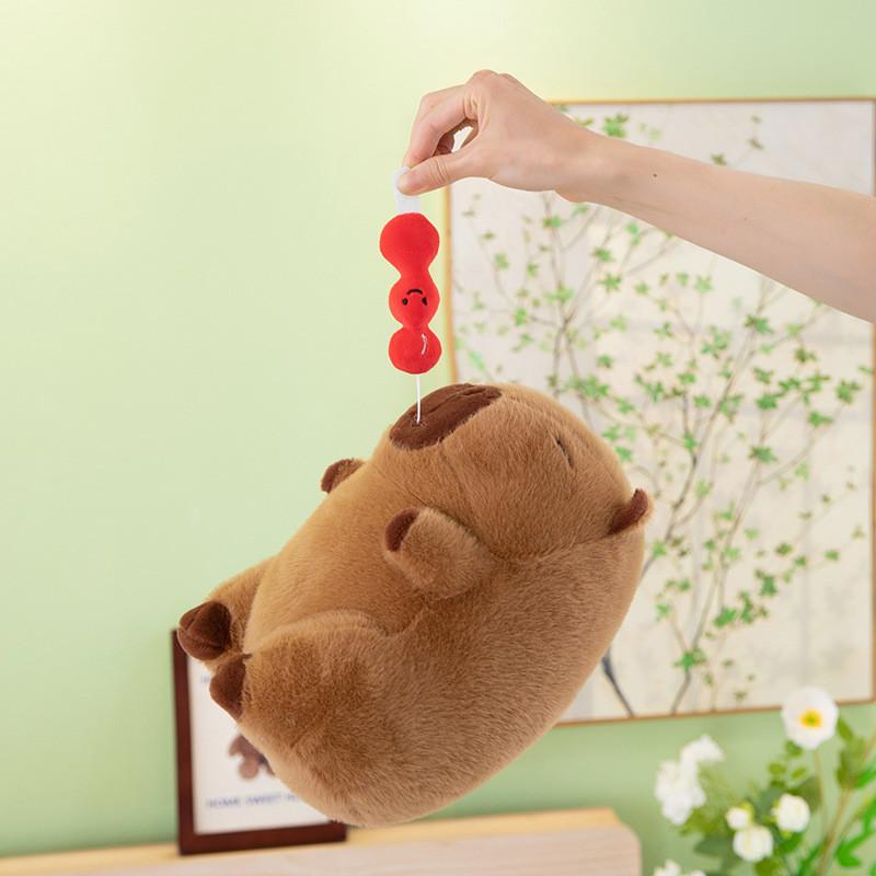 Nosepicking Capybara Cartoon Plush Doll Figure Candy Toy Room Decor Girl Gift