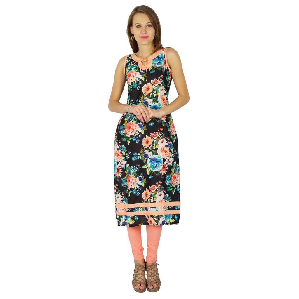 Phagun Indian Designer Bollywood Kurta Women Ethnic Kurti Cotton Tunic Dress