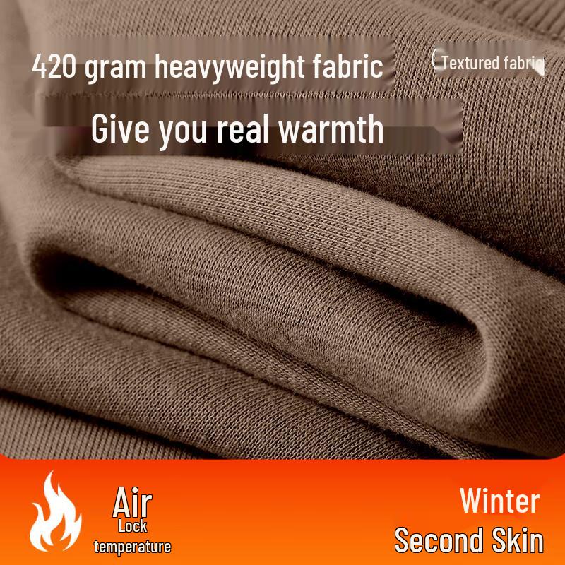 Mark Fairwhale Men's Fleece Lined Loose Fit Round Neck Sweatshirt