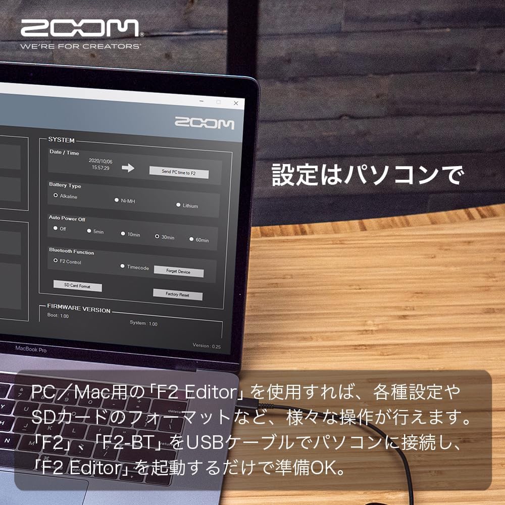 ZOOM Ultra Compact Recorder with Zoom Pin Microphone, F2/B, 32 Bit Float Compatible, No Settings ...