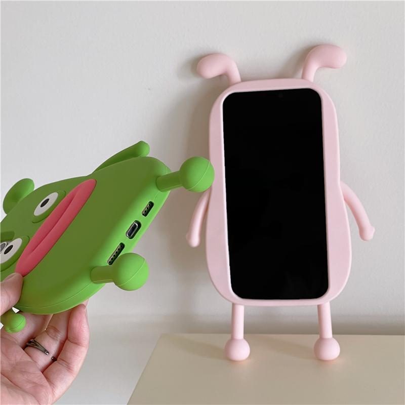 Милый 3d чехол с изображением колбасы и губ утки для Iphone 14 13 11 12 Pro Max 14 Plus, мягкий силиконовый чехол для задней панели телефона с забавным мультяшным принтом для девочек