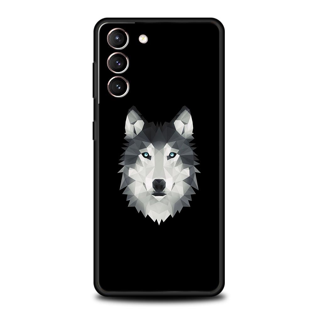 Чехол с изображением животного волка для Samsung Galaxy S22 Ultra S20 S21 FE 5G S10 S9 Plus S10E S8 Note 10 Lite 20, мягкий силиконовый черный чехол