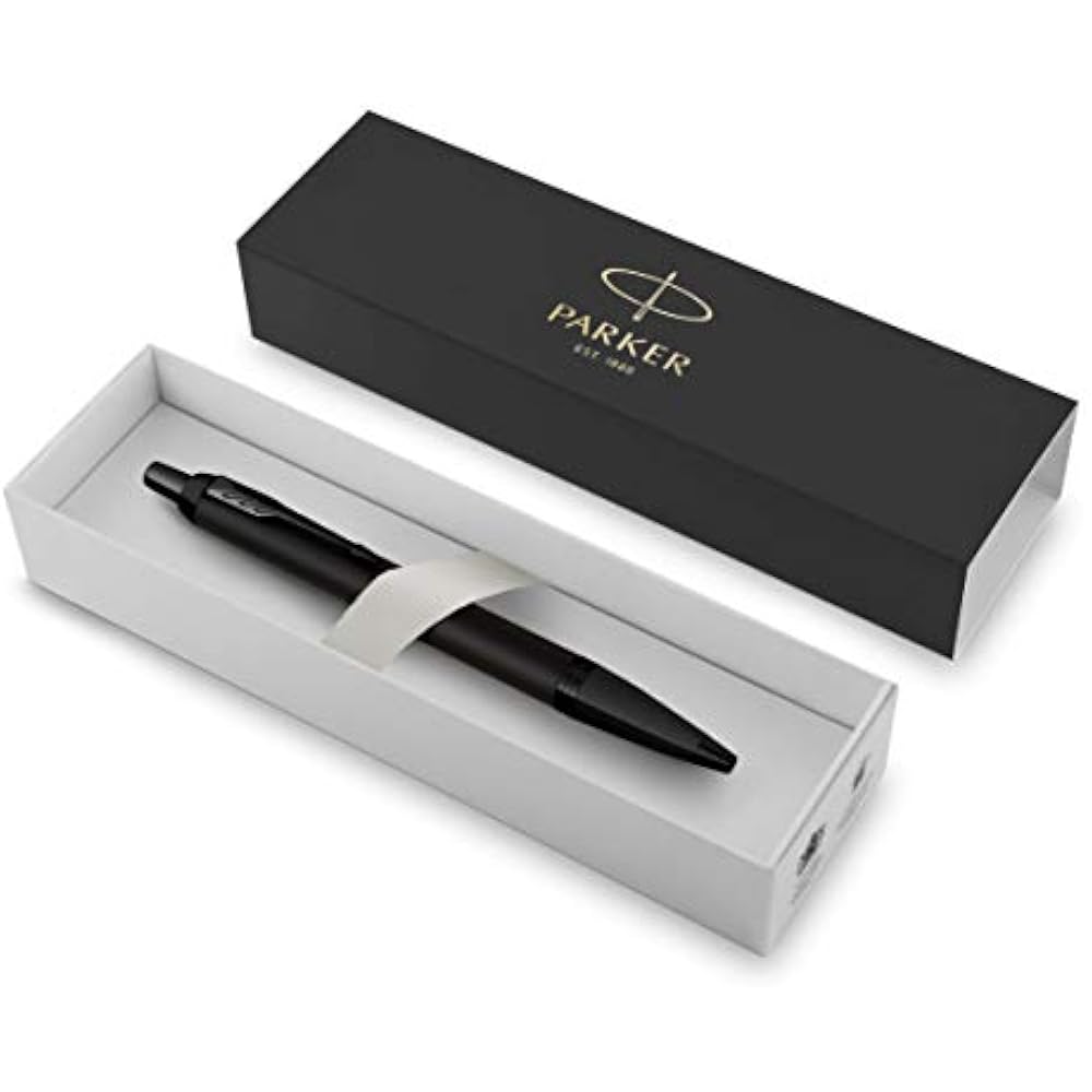 PARKER Ручка-шариковая Parker IM Матовый черный BT Средняя, Стержень постоянный Импортная в подарочной упаковке 2127897Z